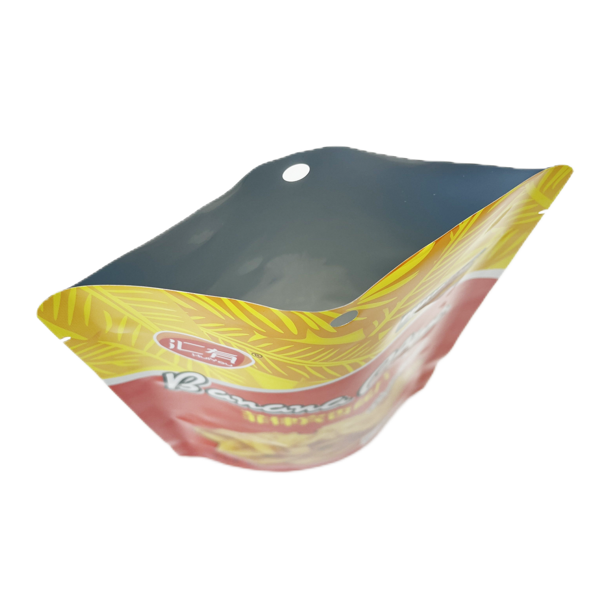 Banana Chip Packaging Bag Aluminum Foil High Barrier Stand Up Pouch