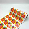 White PE Printed Food Packaging Bottle Cover Lid Roll Stock Film for Cup Tray Sealing