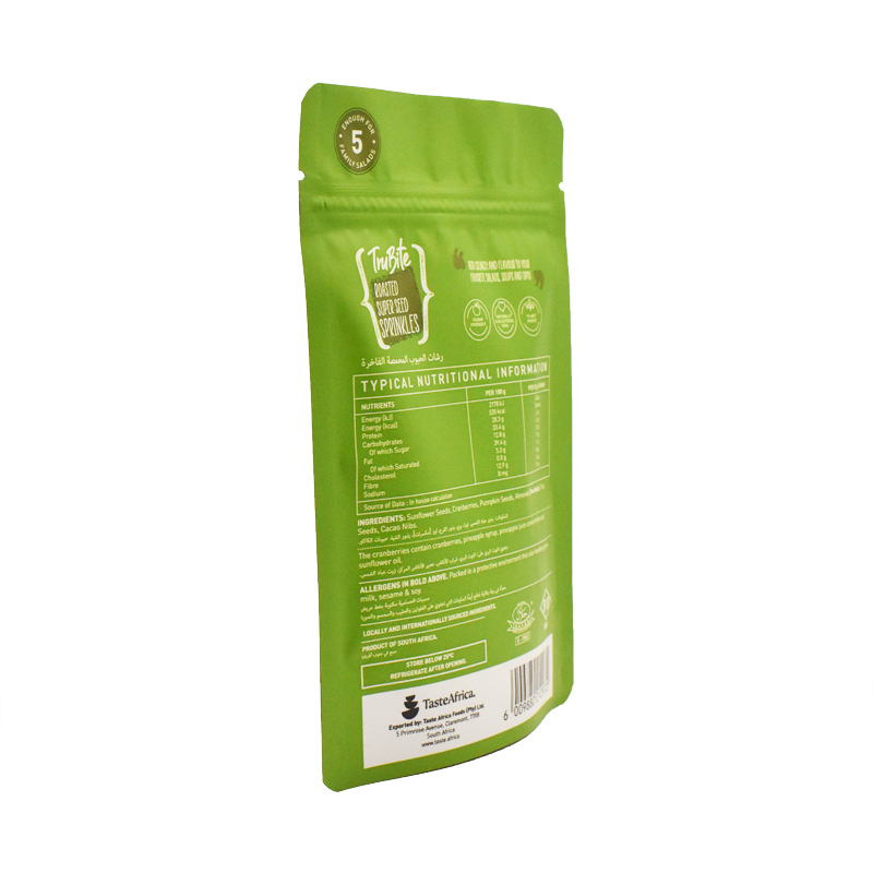Custom Zipper Aluminum Foil High Barrier Plastic Food Bags for Packaging Pouch