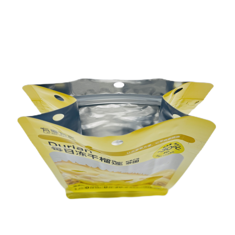 Flexible Packaging Frosted Zipper Plastic Flat Bottom Bags Ziplock
