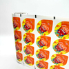 White PE Printed Food Packaging Bottle Cover Lid Roll Stock Film for Cup Tray Sealing