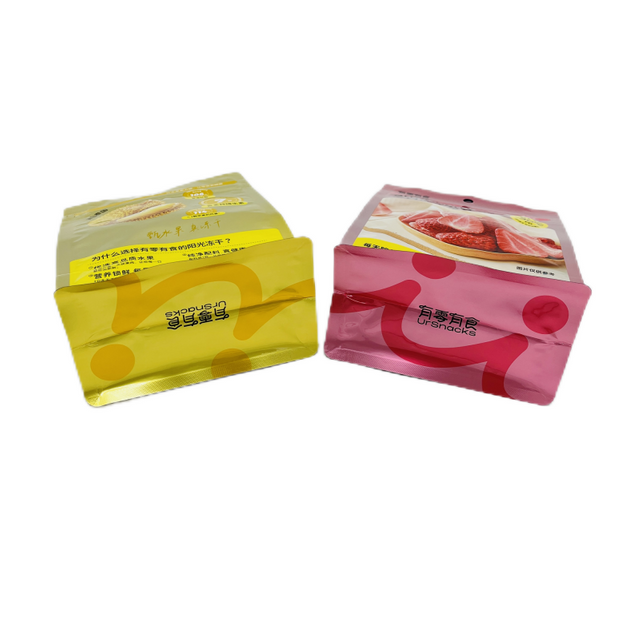 Flexible Packaging Frosted Zipper Plastic Flat Bottom Bags Ziplock