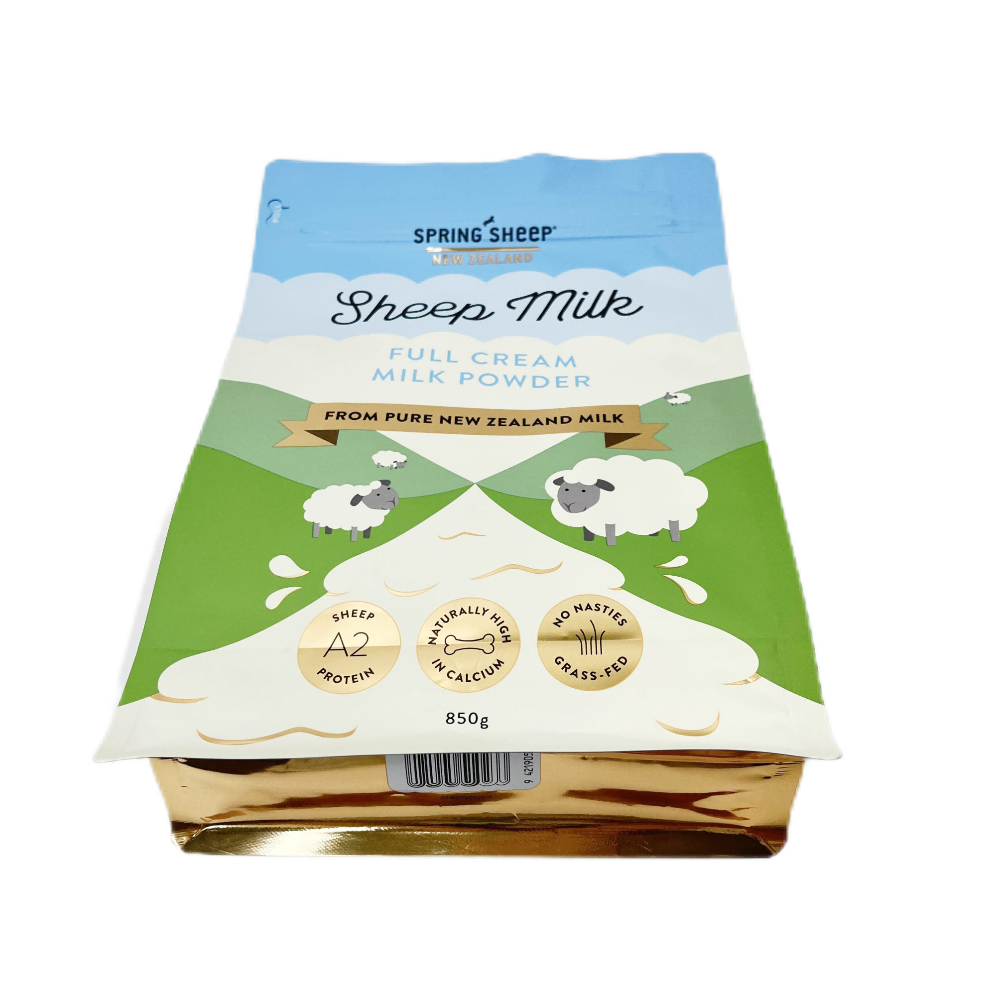 Flat Bottom Pouch Custom Printed Size Plastic Package Food Grade Aluminum Foil Milk Powder Zipper Bag