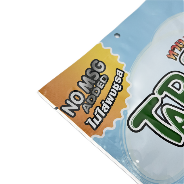 Custom Printed Aluminum Foil Plastic Laminated Snacks Food Packaging Zipper Bag