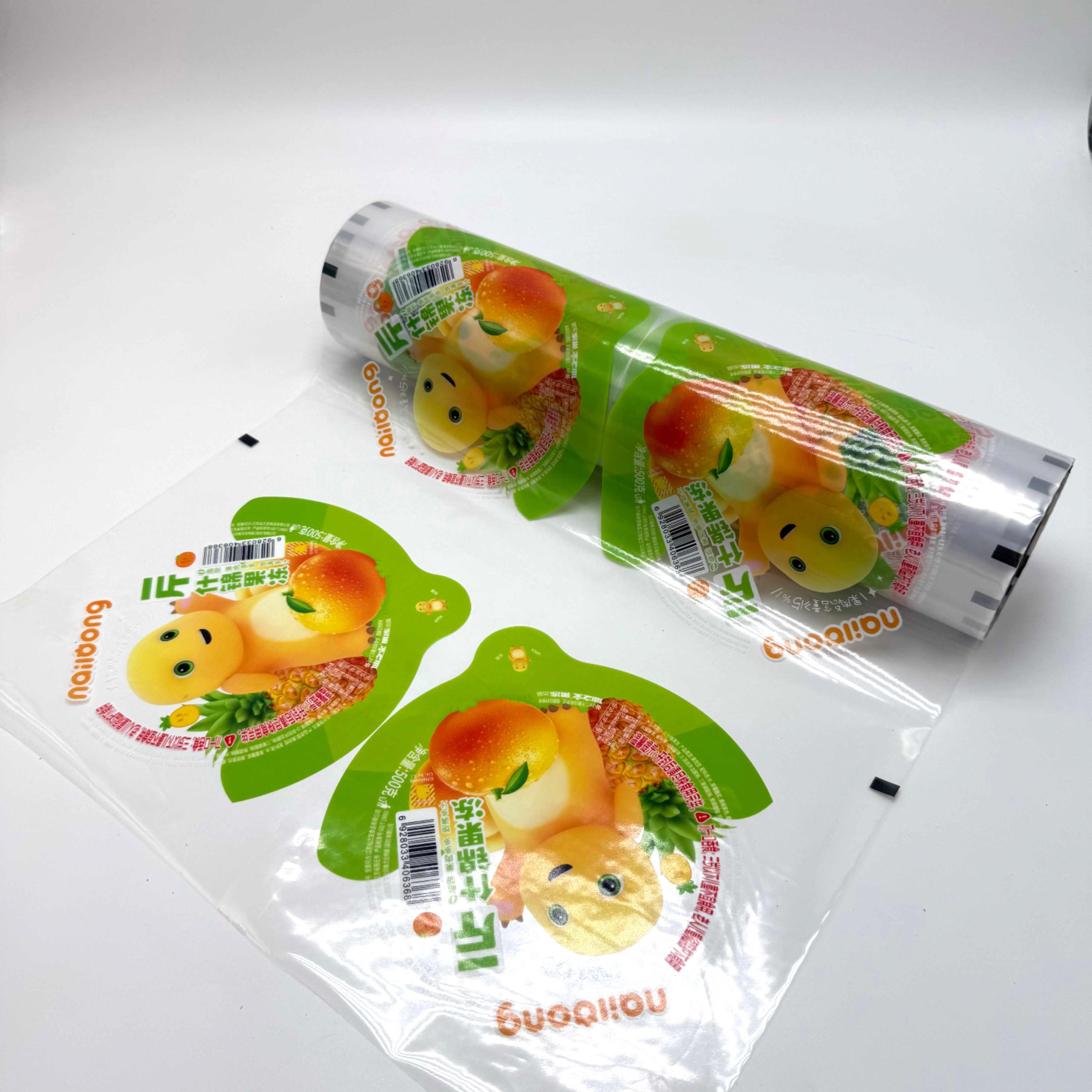 Transparent Film Plastic Cup Sealing Roll Film Highly Customizable Food Packaging Film