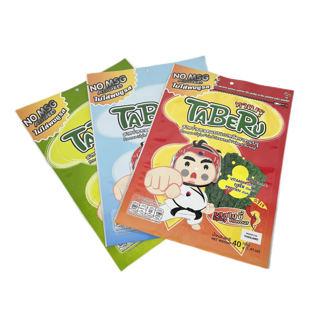 Custom Printed Aluminum Foil Plastic Laminated Snacks Food Packaging Zipper Bag