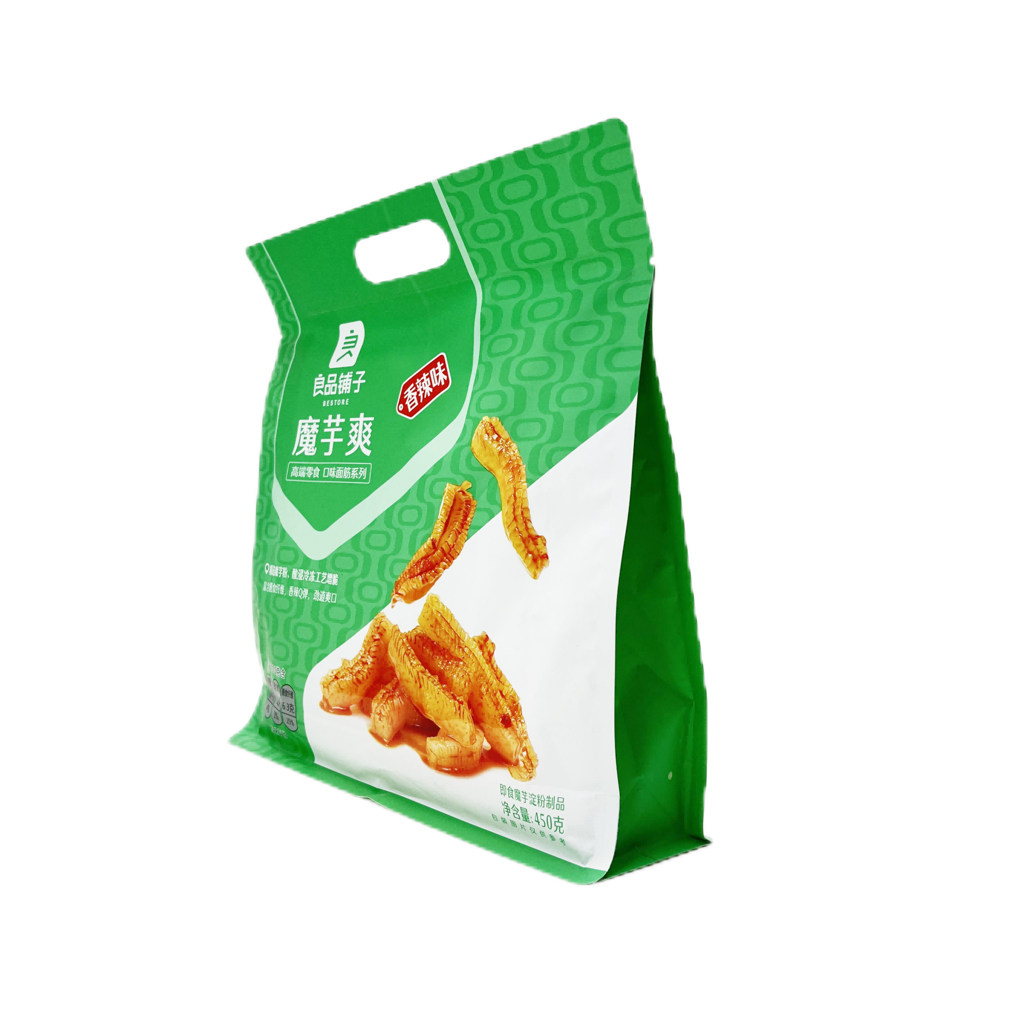 Customized The Outer Packaging Bags with A Handle Hole Layer Composite Quad Pouch