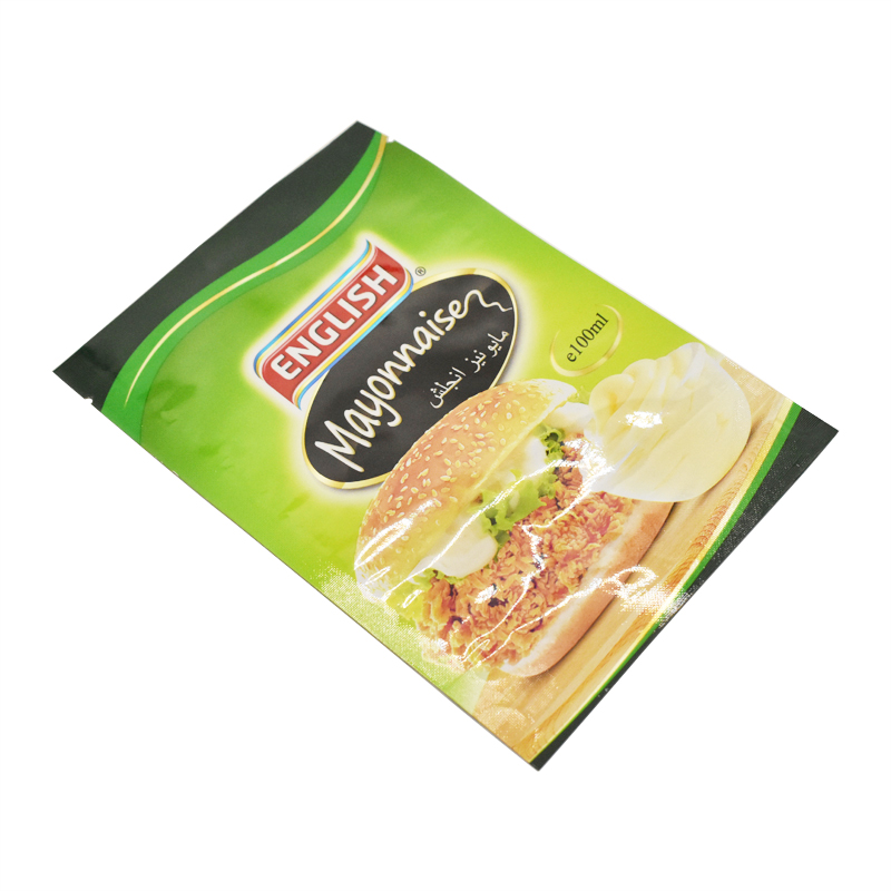 Salad Dressing Bag Plastic Packaging Stand Up Pouch Custom Logo Design Doypack