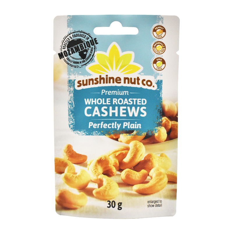 Food Grade Laminated Stand Up Zipper Pouch for Nuts Custom Plastic Food Packaging Bag