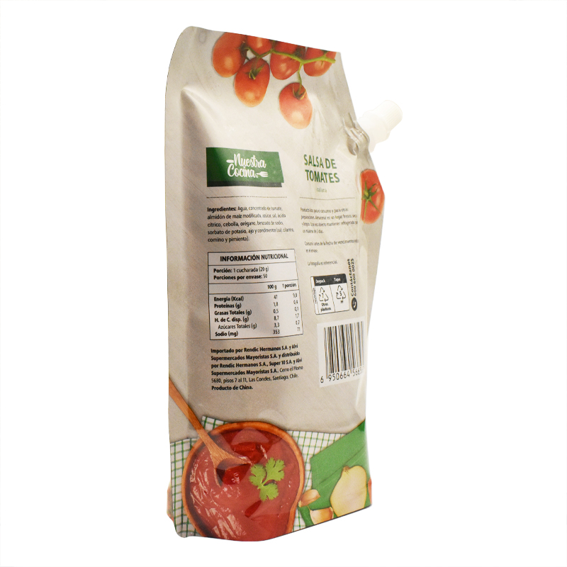 1 Kg Corner Spout Pouch Aluminum Foil Sauce Ketchup Plastic Bag