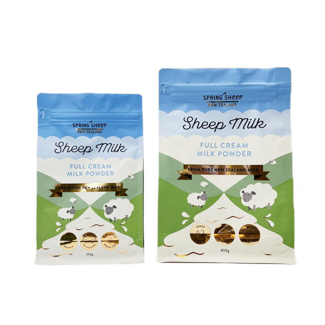 Flat Bottom Pouch Custom Printed Size Plastic Package Food Grade Aluminum Foil Milk Powder Zipper Bag