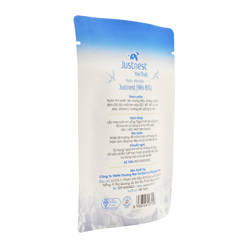 Retort High Temperature Resistance Bird's Nest Soup Plastic Packaging Bag Stand Up Pouch