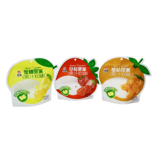 Food Packaging Bag Stand Up Pouch with Zipper for Candy Transparent Window Colourful Print