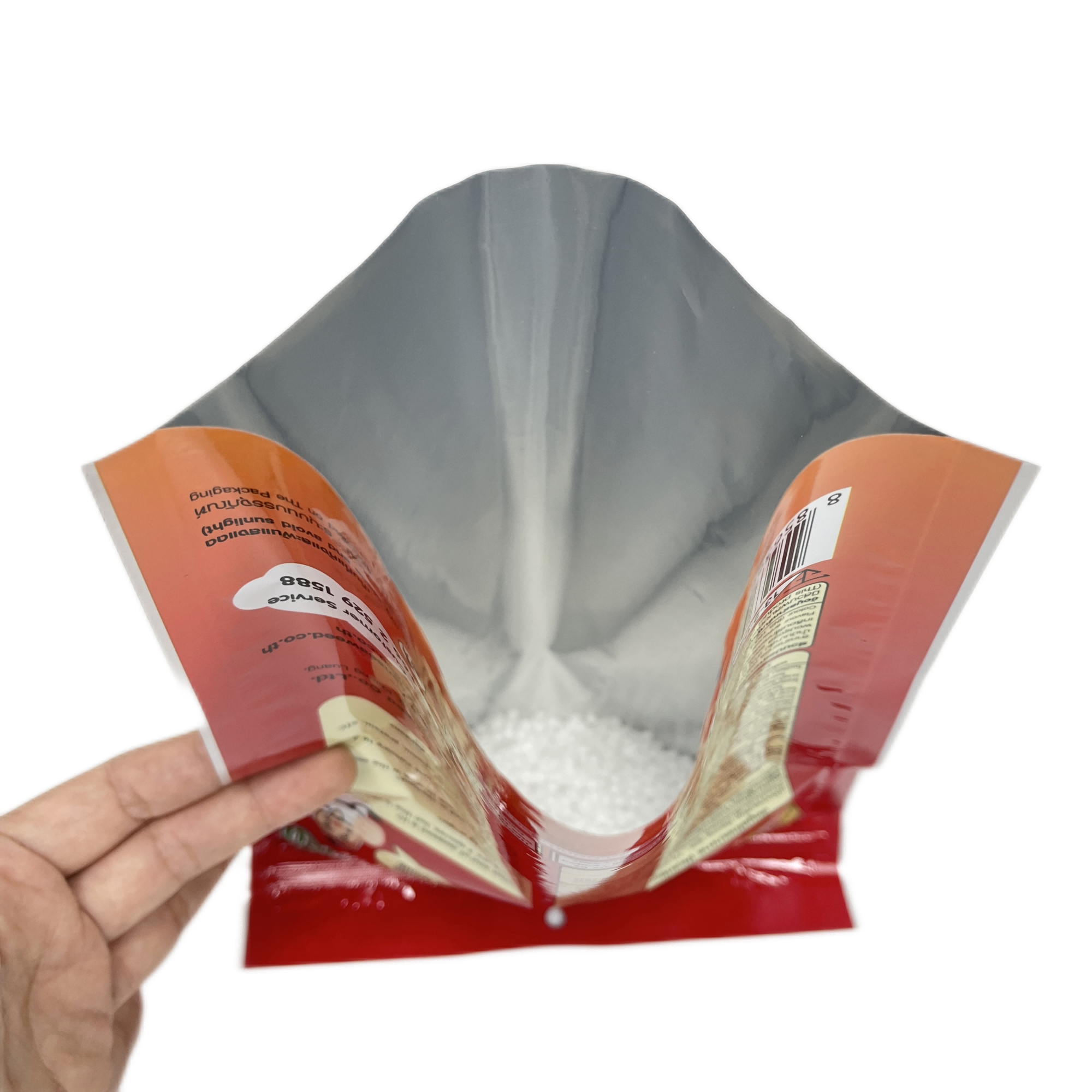 Custom Printed Aluminum Foil Plastic Laminated Snacks Food Packaging Zipper Bag