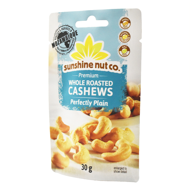 Food Grade Laminated Stand Up Zipper Pouch for Nuts Custom Plastic Food Packaging Bag