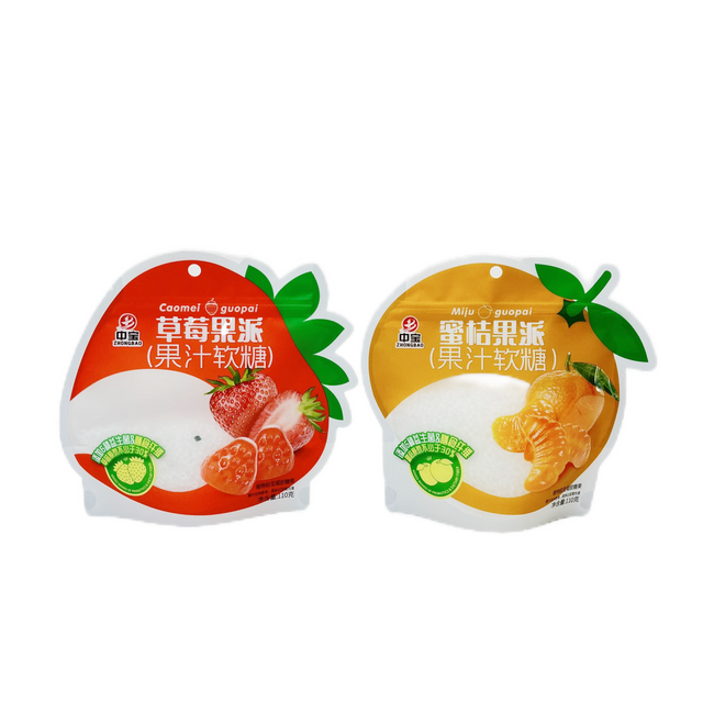 Food Packaging Bag Stand Up Pouch with Zipper for Candy Transparent Window Colourful Print