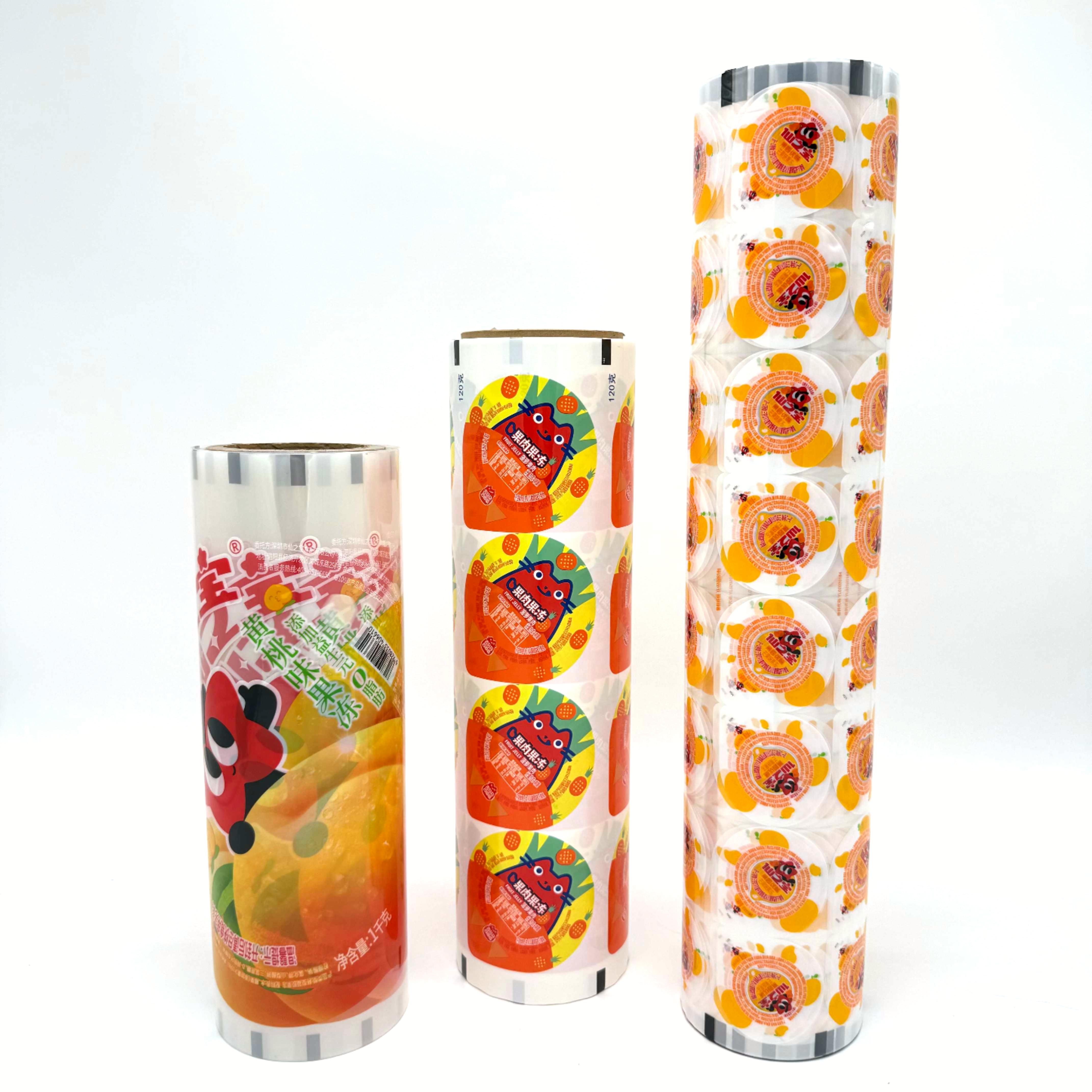 Transparent Film Plastic Cup Sealing Roll Film Highly Customizable Food Packaging Film
