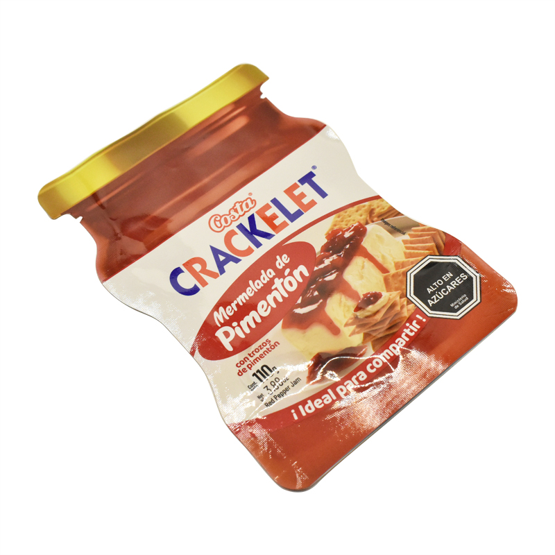 Jam Packaging Bag Shaped Stand Up Pouch Food Grade Printing Custom Logo