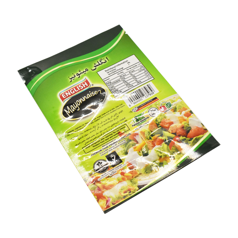 Salad Dressing Bag Plastic Packaging Stand Up Pouch Custom Logo Design Doypack