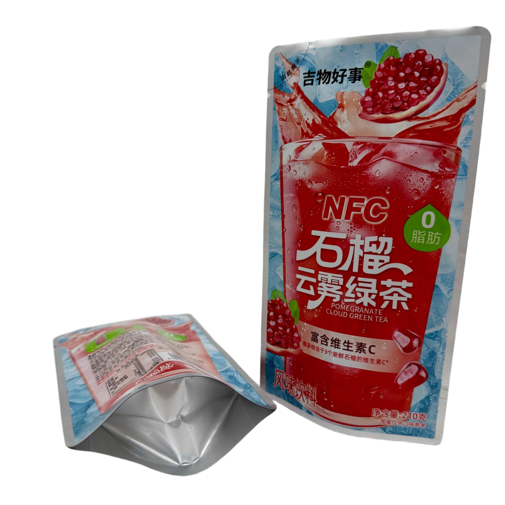 Juice Beverage Bag with Custom Desgign Logo Aluminum Foil Food Grade Plasitc Pouch