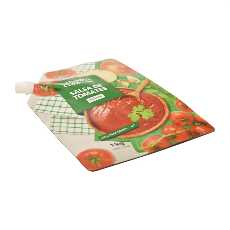 1 Kg Corner Spout Pouch Aluminum Foil Sauce Ketchup Plastic Bag