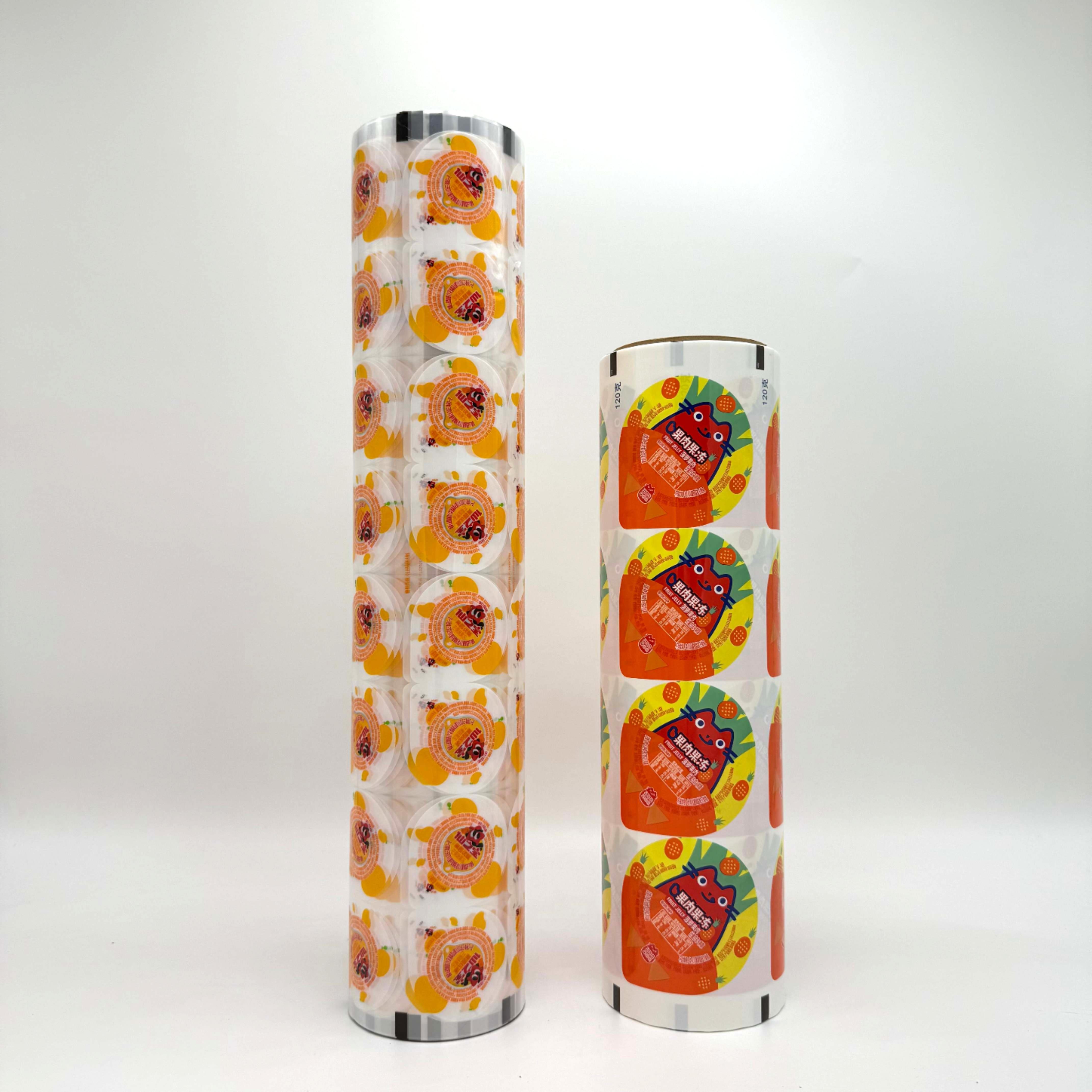 Transparent Film Plastic Cup Sealing Roll Film Highly Customizable Food Packaging Film